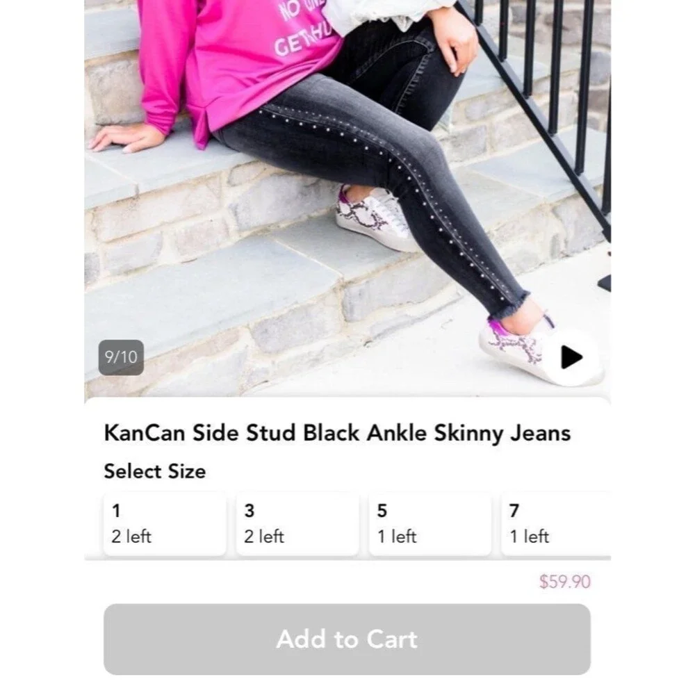 Kancan jeans KanCan skinny jeans stretchy denim jeans womens 3/25 skinnies NEW